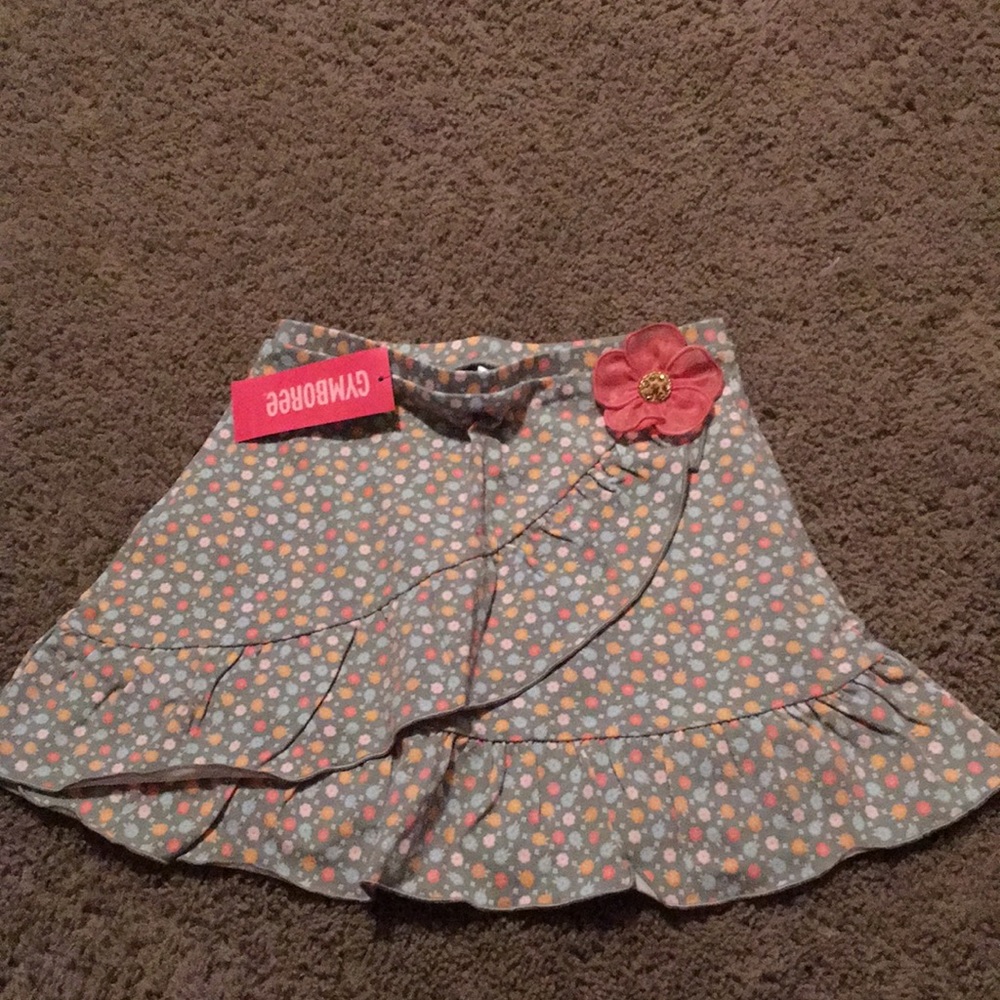 NWTs Vintage Gymboree Summer Safari floral skort Sz 8